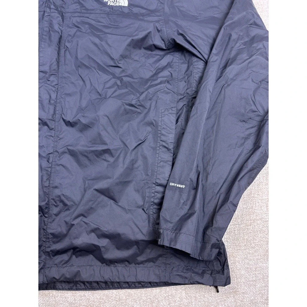 The North Face Mens DryVent Rain Jacket Black XL Hooded Shell